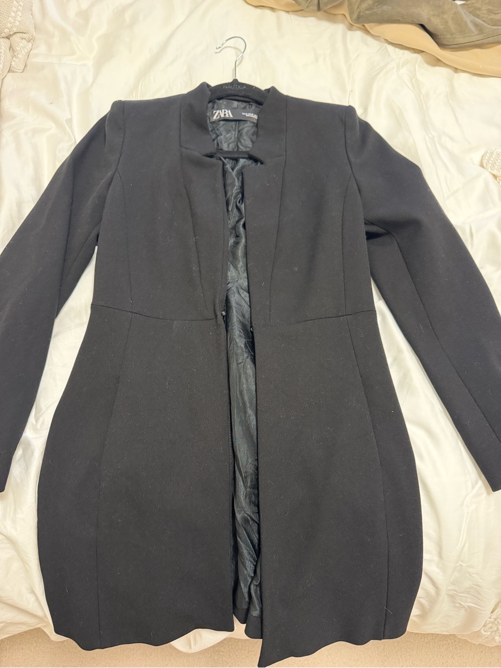 Zara Black Longline Women's Blazer Jacket
